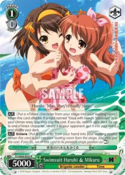 Swimsuit Haruhi & Mikuru #SY/W08-E032 · Weiss Schwarz
