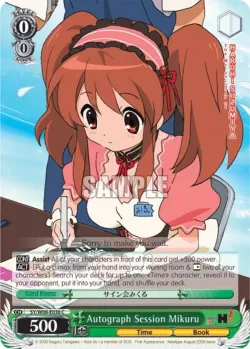 Autograph Session Mikuru #SY/W08-E038 · Weiss Schwarz