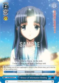 Release of Information Binding 「SY/W08-E097」「EN」