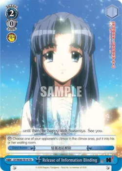 Release of Information Binding 「SY/W08-TE16」「EN」