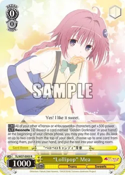 “Lollipop” Mea #TL/W37-E003 · Weiss Schwarz