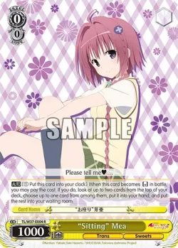 “Sitting” Mea #TL/W37-E004 · Weiss Schwarz