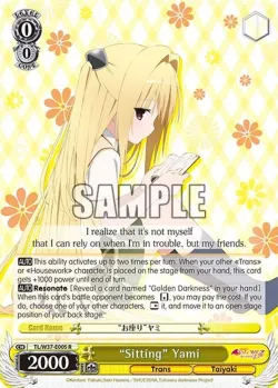 “Sitting” Yami #TL/W37-E005 · Weiss Schwarz