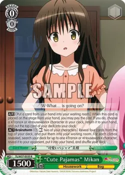 “Cute Pajamas” Mikan #TL/W37-E035 · Weiss Schwarz