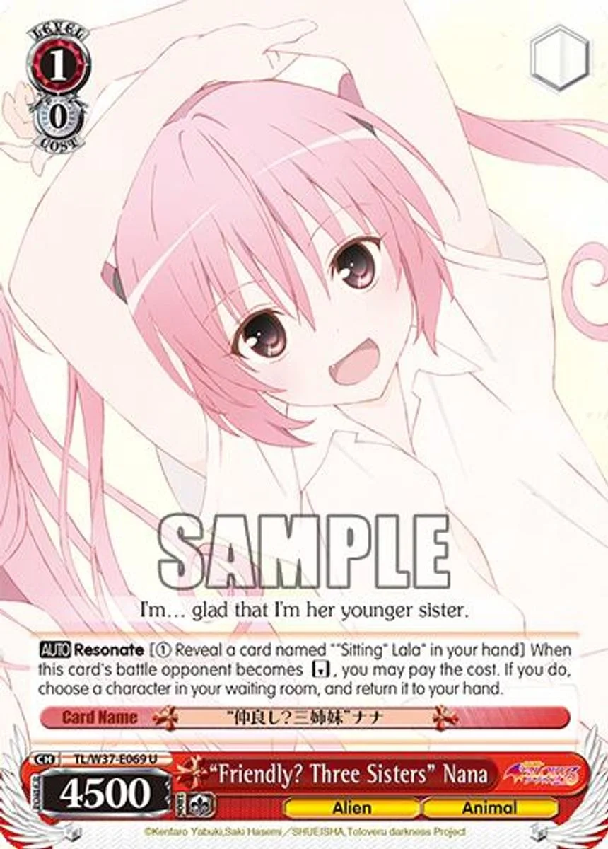 “Friendly? Three Sisters” Nana 「TL/W37-E069」「EN」