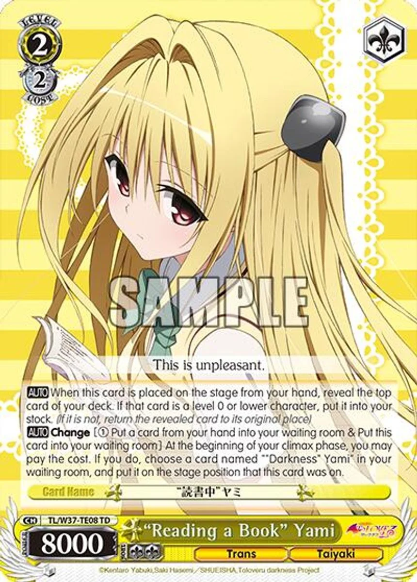 “Reading a Book” Yami 「TL/W37-TE08」「EN」