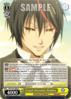 Loyal Servant, Diablo #TSK/S101-E005 · Weiss Schwarz