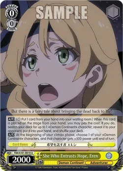 She Who Entrusts Hope, Eren #TSK/S101-E010 · Weiss Schwarz