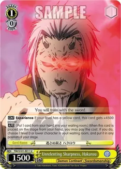 Unrelenting Sharpness, Hakurou #TSK/S101-E011 · Weiss Schwarz