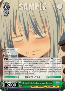Delightfully Embarrassed, Rimuru #TSK/S101-E025 · Weiss Schwarz