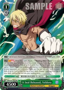 A Seal Released, Veldora #TSK/S101-E026 · Weiss Schwarz