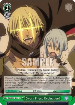 Sworn Friend Declaration! #TSK/S101-E040 · Weiss Schwarz