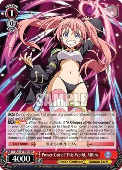 Power Out of This World, Milim #TSK/S101-E045 · Weiss Schwarz