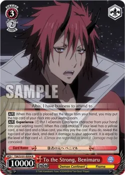 To the Strong, Benimaru #TSK/S101-E054 · Weiss Schwarz