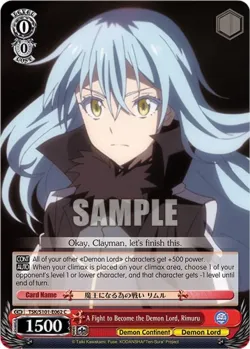 A Fight to Become the Demon Lord, Rimuru 「TSK/S101-E062」「EN」