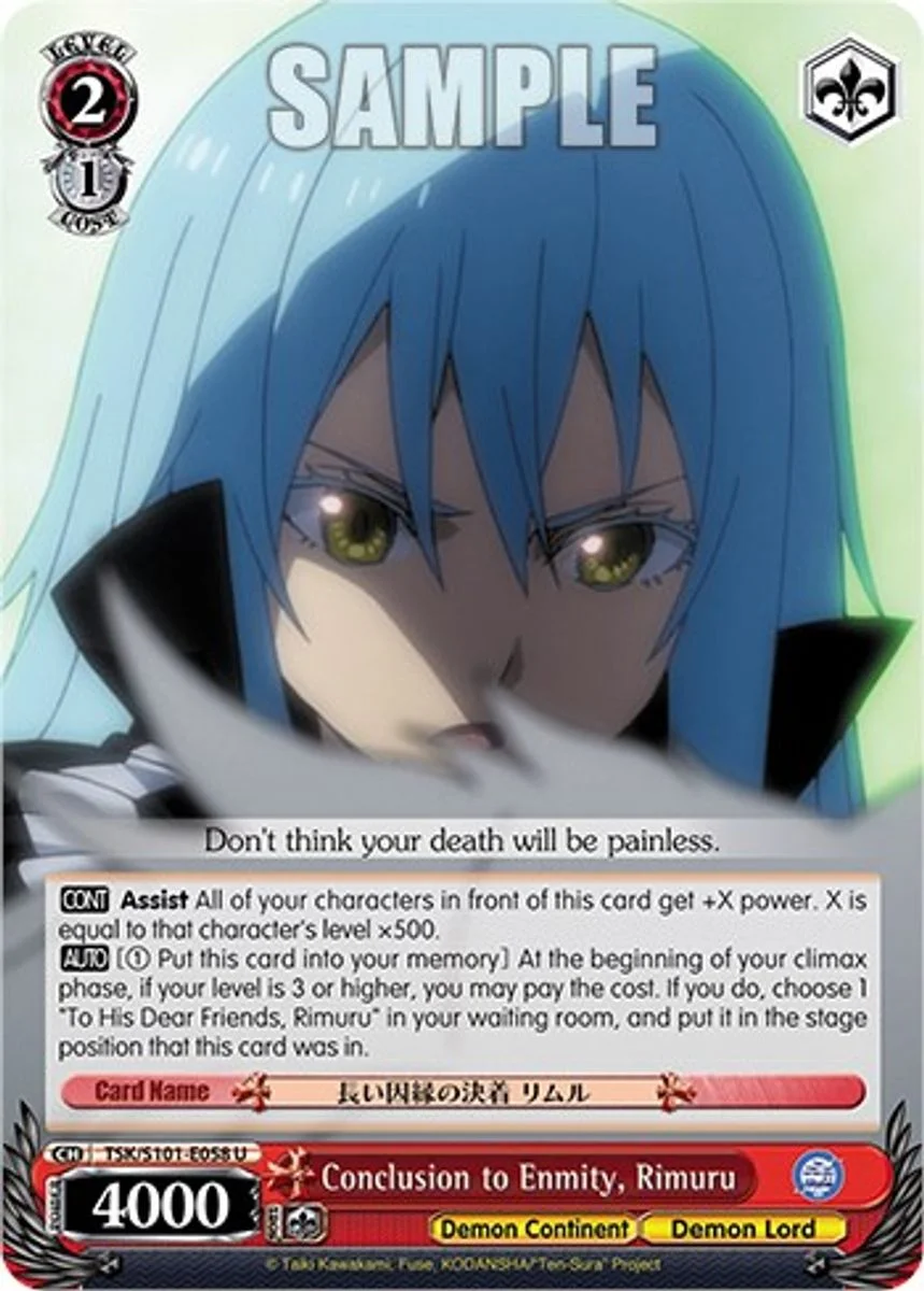 Conclusion to Enmity, Rimuru 「TSK/S101-E058」「EN」