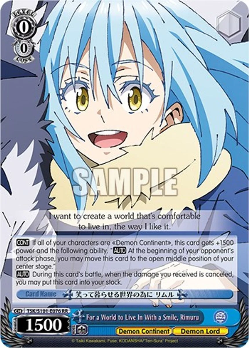 For a World to Live In With a Smile, Rimuru 「TSK/S101-E076」「EN」