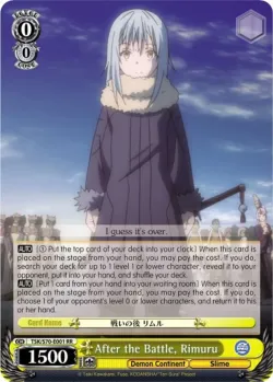 After the Battle, Rimuru #TSK/S70-E001 · Weiss Schwarz