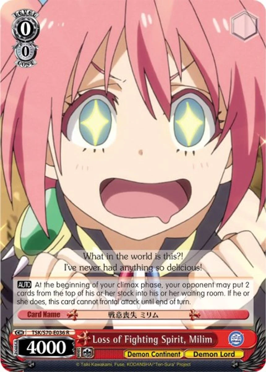 Loss of Fighting Spirit, Milim 「TSK/S70-E036」「EN」