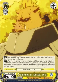 Basking in Sunset, Geld #TSK/S82-E023 · Weiss Schwarz