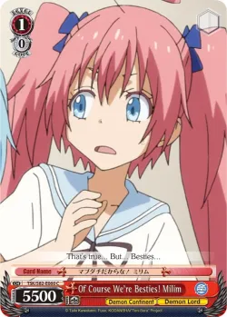Of Course We're Besties! Milim 「TSK/S82-E060」「EN」