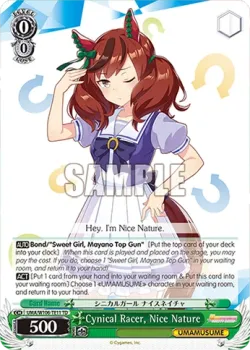 Cynical Racer, Nice Nature #UMA/W106-TE11 · Weiss Schwarz