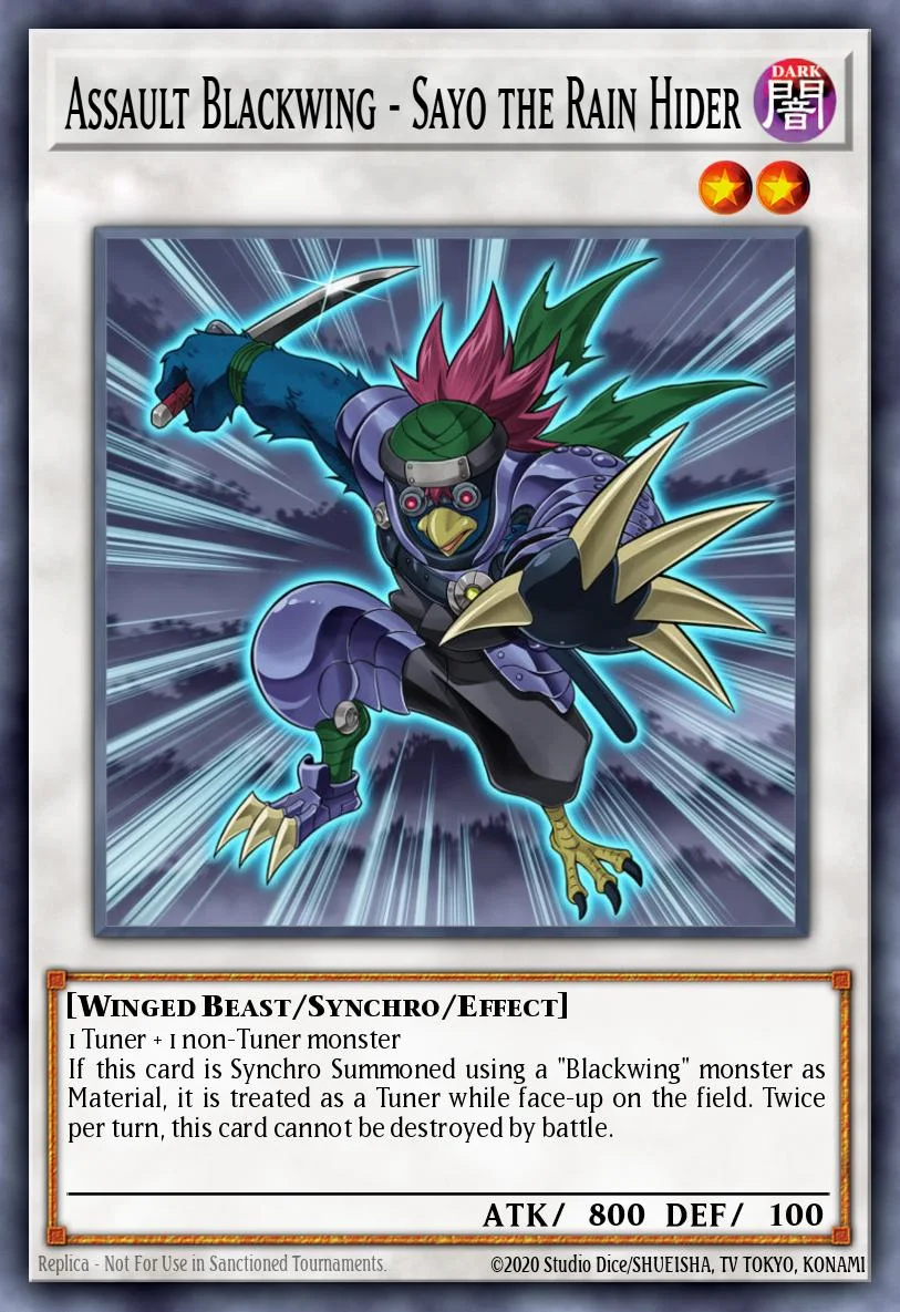 Assault Blackwing - Sayo the Rain Hider 「EN」