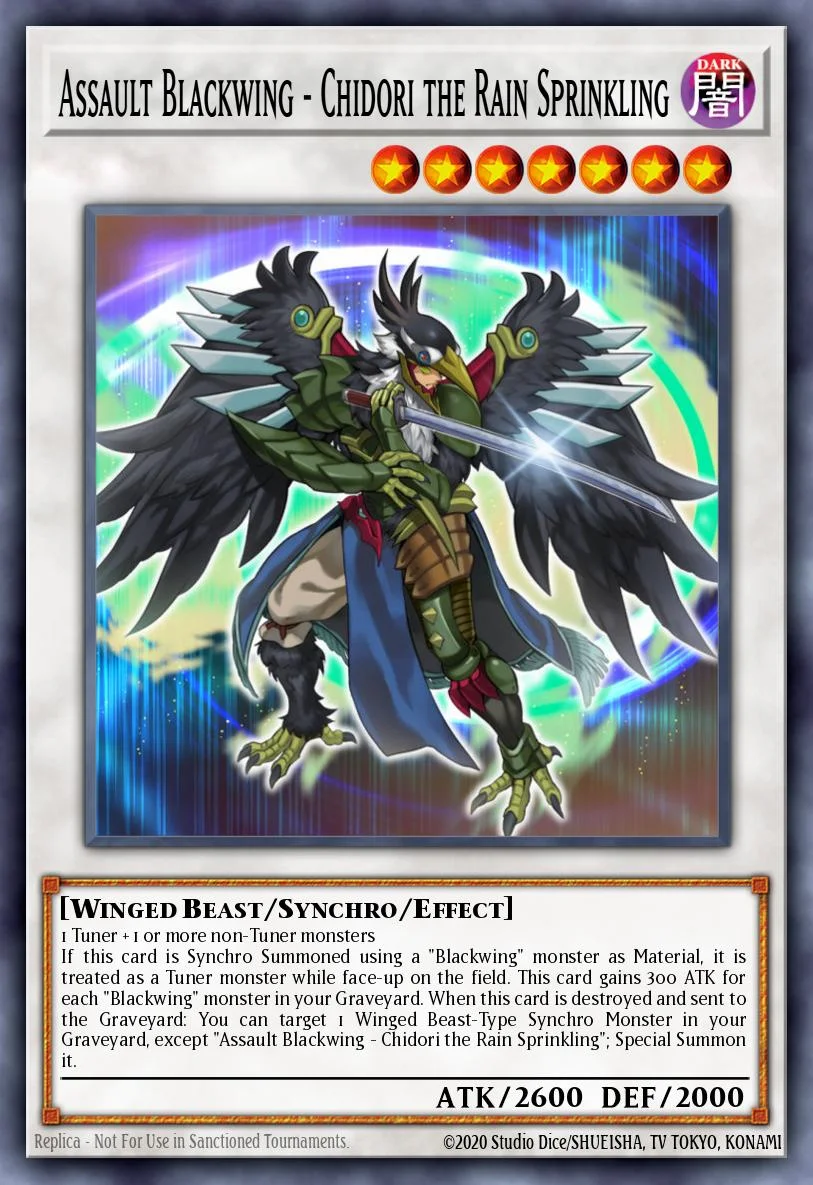 Assault Blackwing - Chidori the Rain Sprinkling 「EN」