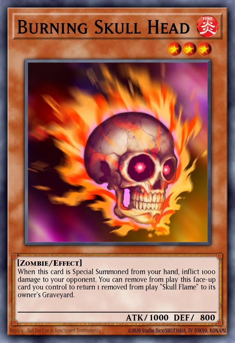 Burning Skull Head 「EN」