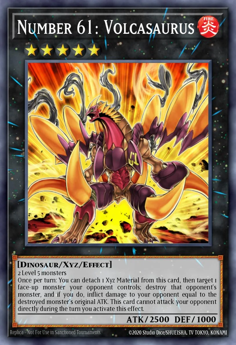 Number 61: Volcasaurus 「EN」