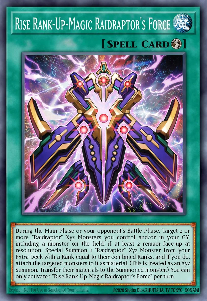 Rise Rank-Up-Magic Raidraptor's Force 「EN」