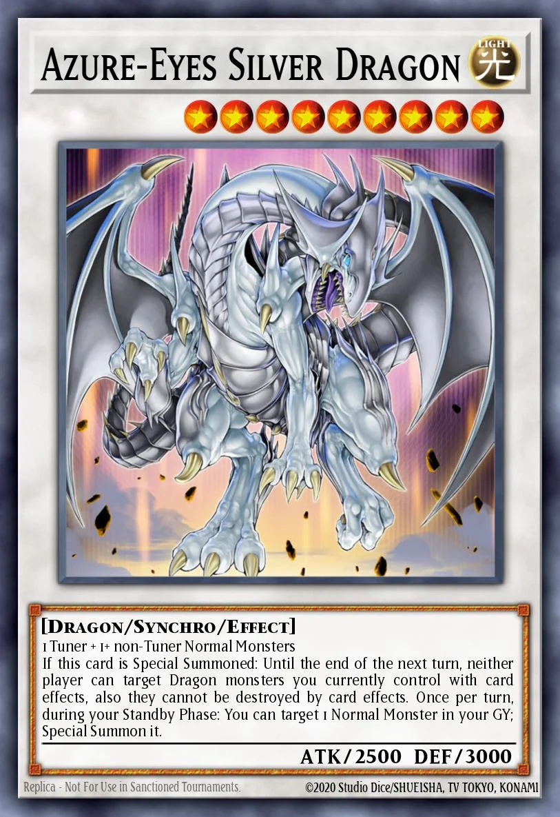 Azure-Eyes Silver Dragon 「EN」