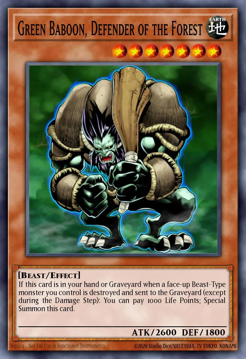 Green Baboon, Defender of the Forest 「EN」