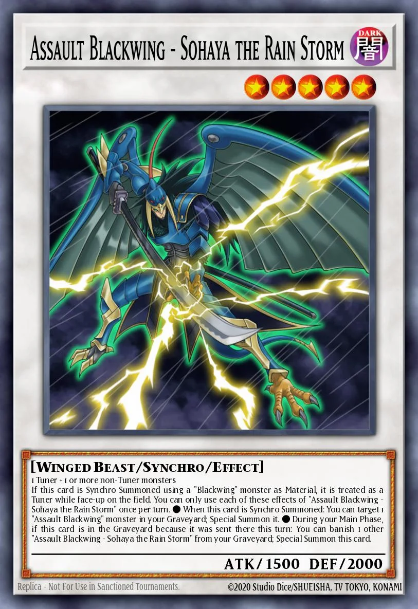 Assault Blackwing - Sohaya the Rain Storm 「EN」
