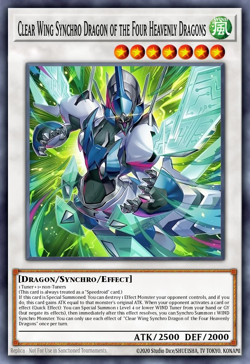 Clear Wing Synchro Dragon, Four Heavenly Dragons 「EN」
