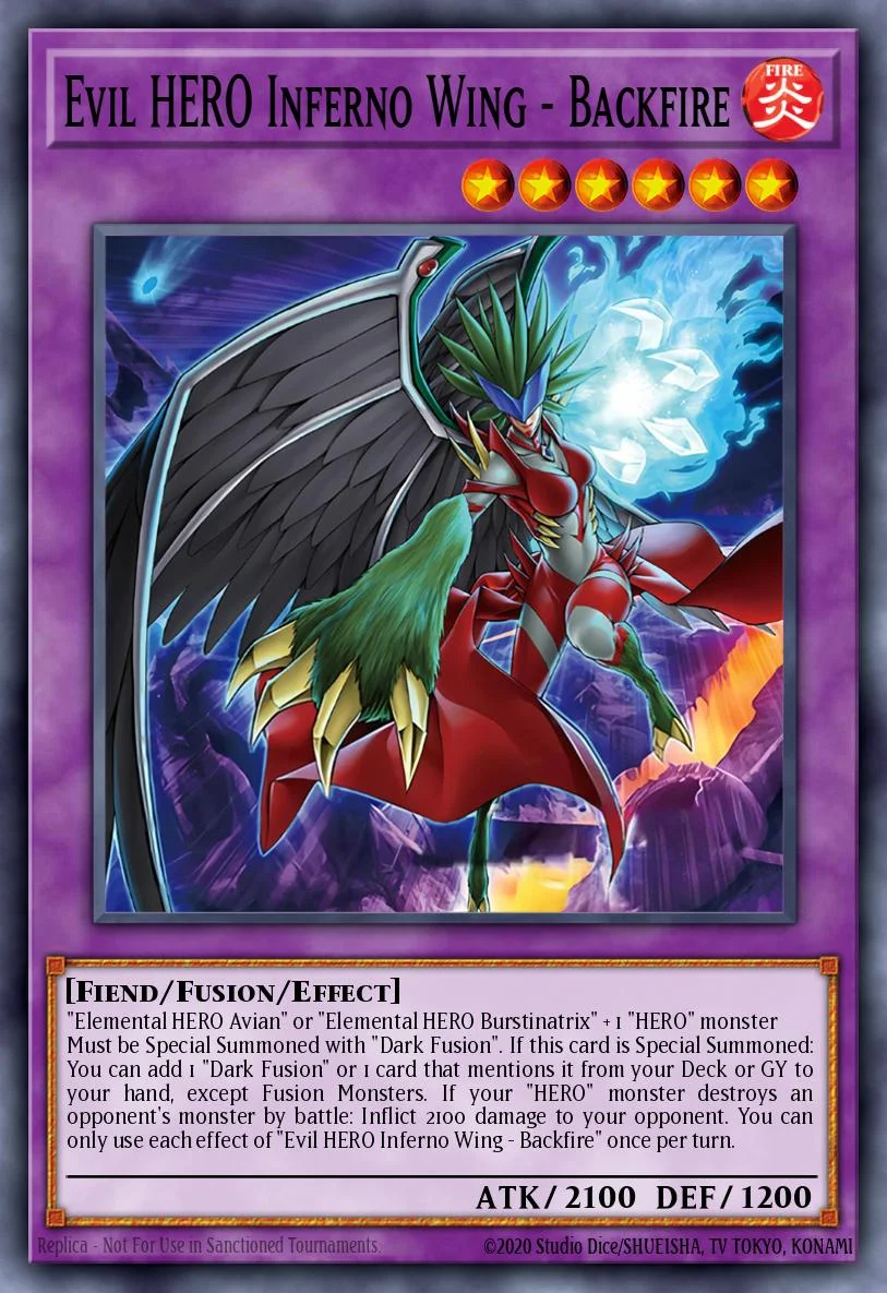 Evil HERO Inferno Wing - Backfire 「EN」