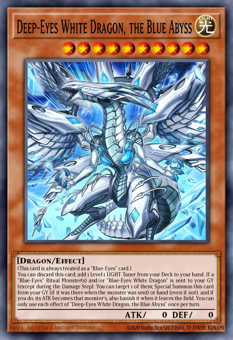 Deep-Eyes White Dragon, the Blue Abyss 「EN」