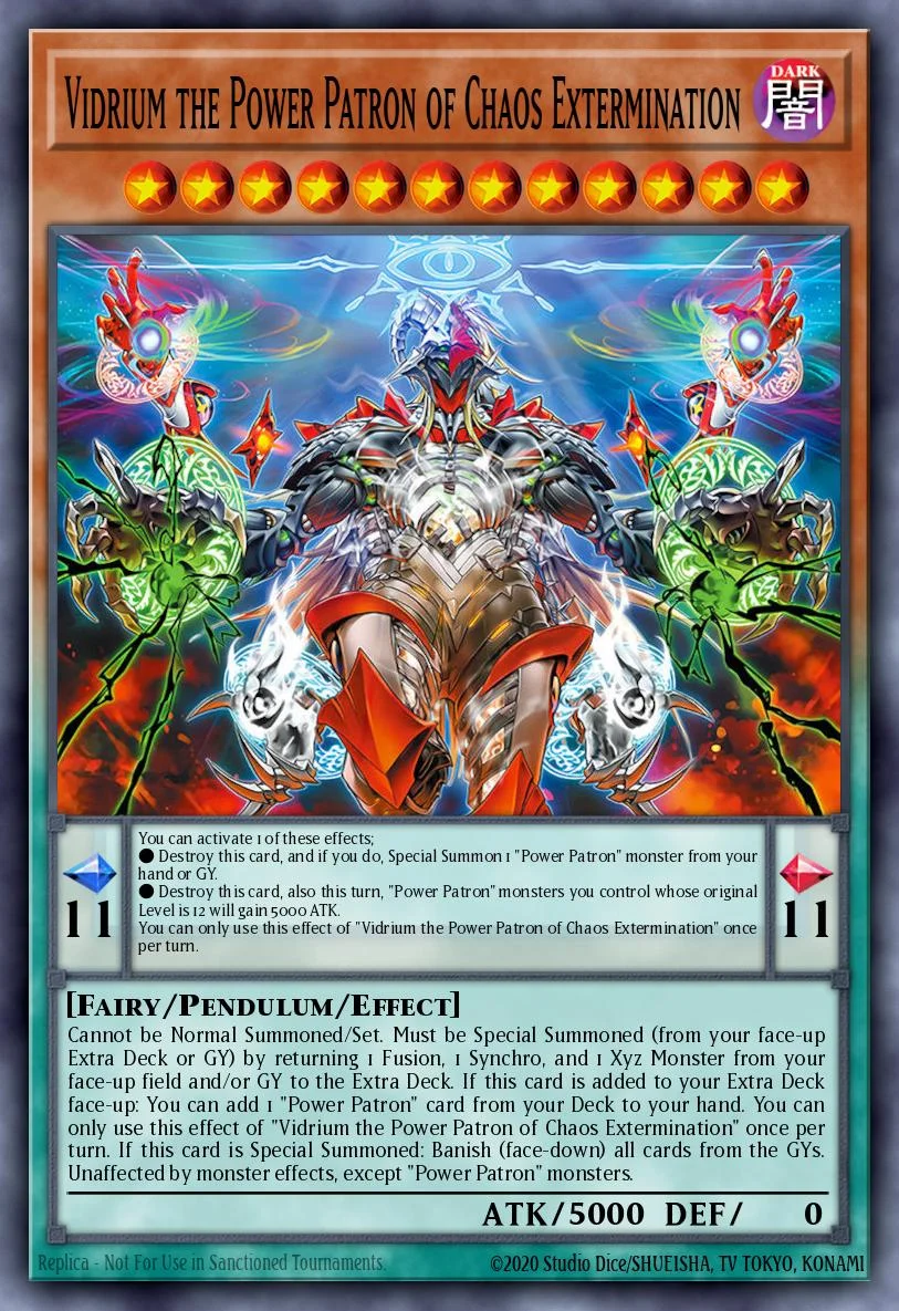 Vidolium the Unstable Power Patron of Unity 「EN」
