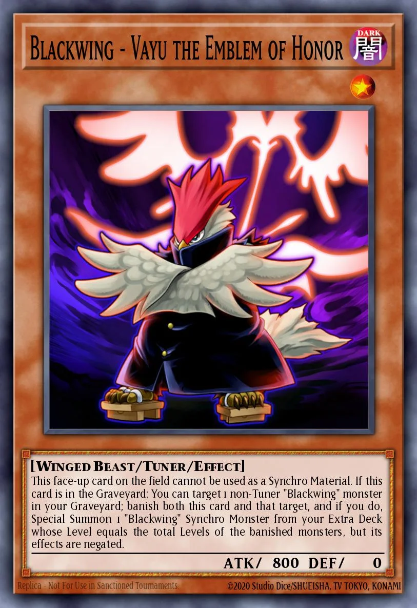 Blackwing - Vayu the Emblem of Honor 「EN」