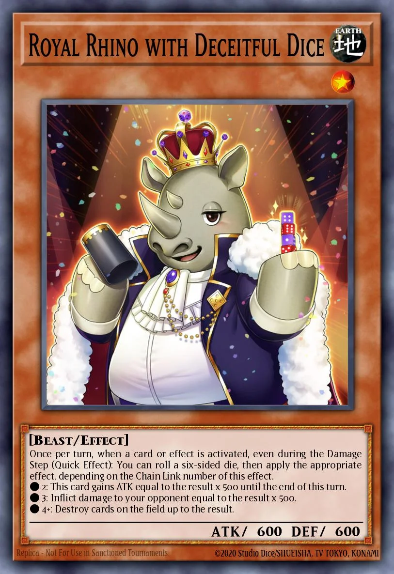 Royal Rhino with Deceitful Dice 「EN」