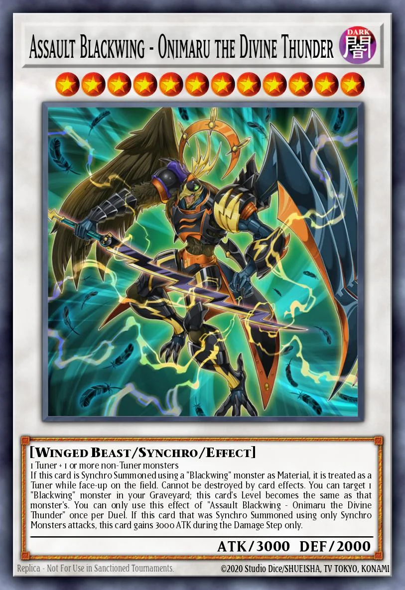 Assault Blackwing - Onimaru the Divine Thunder 「EN」