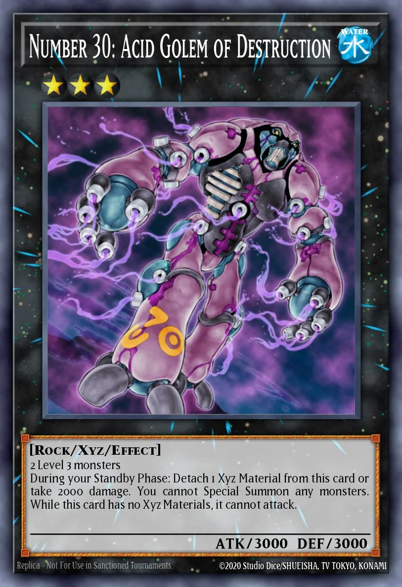 Number 30: Acid Golem of Destruction 「EN」