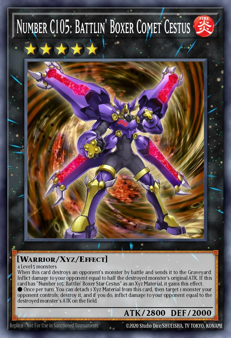 Number C105: Battlin' Boxer Comet Cestus 「EN」