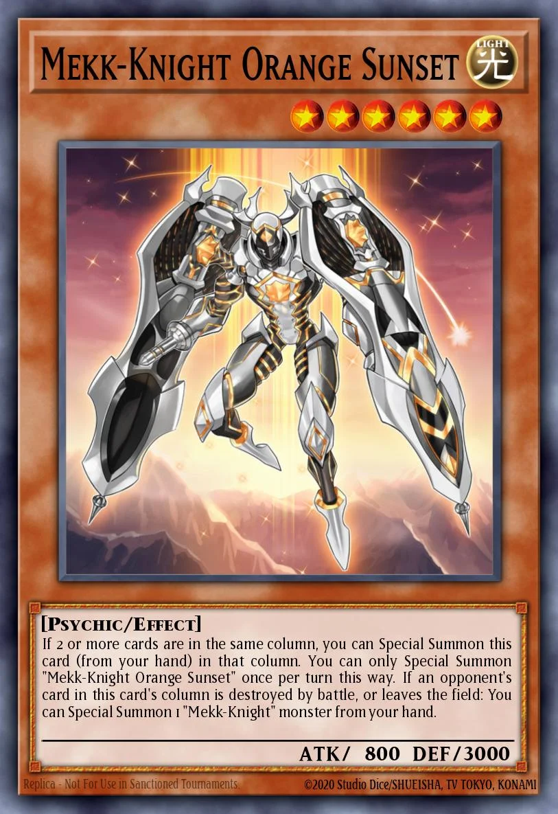 Mekk-Knight Orange Sunset 「EN」