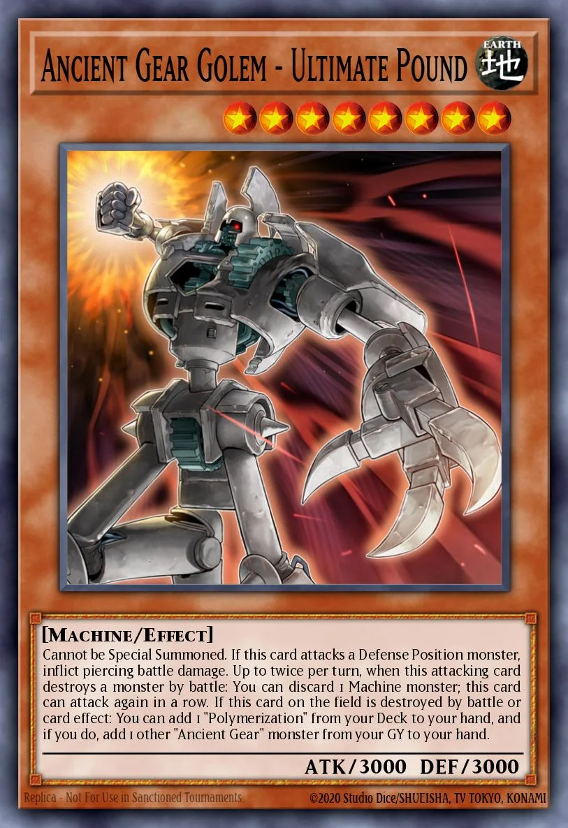 Ancient Gear Golem - Ultimate Pound 「EN」