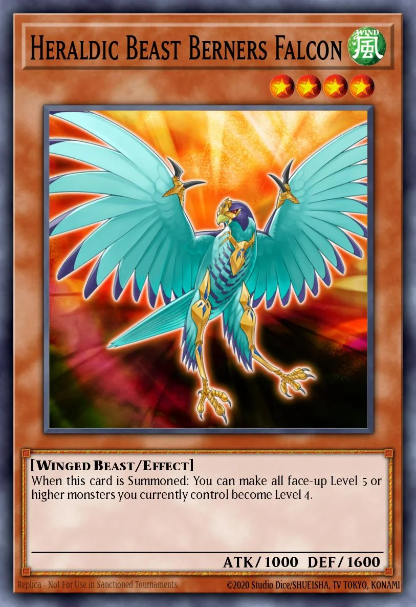 Heraldic Beast Berners Falcon 「EN」