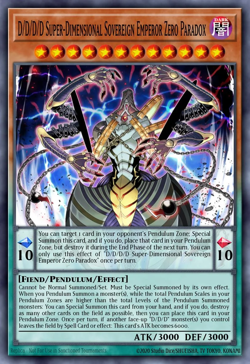D/D/D/D Super-Dimensional Sovereign Emperor Zero Paradox 「EN」