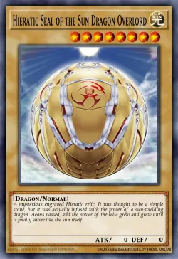 Hieratic Seal of the Sun Dragon Overlord 「EN」