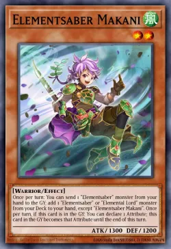 Elementsaber Makani #EN020 · Yu-Gi-Oh!
