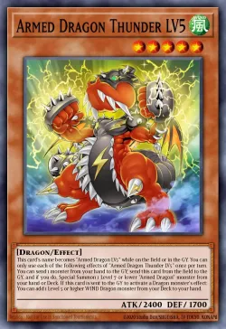 Armed Dragon Thunder LV5 #EN003 · Yu-Gi-Oh!